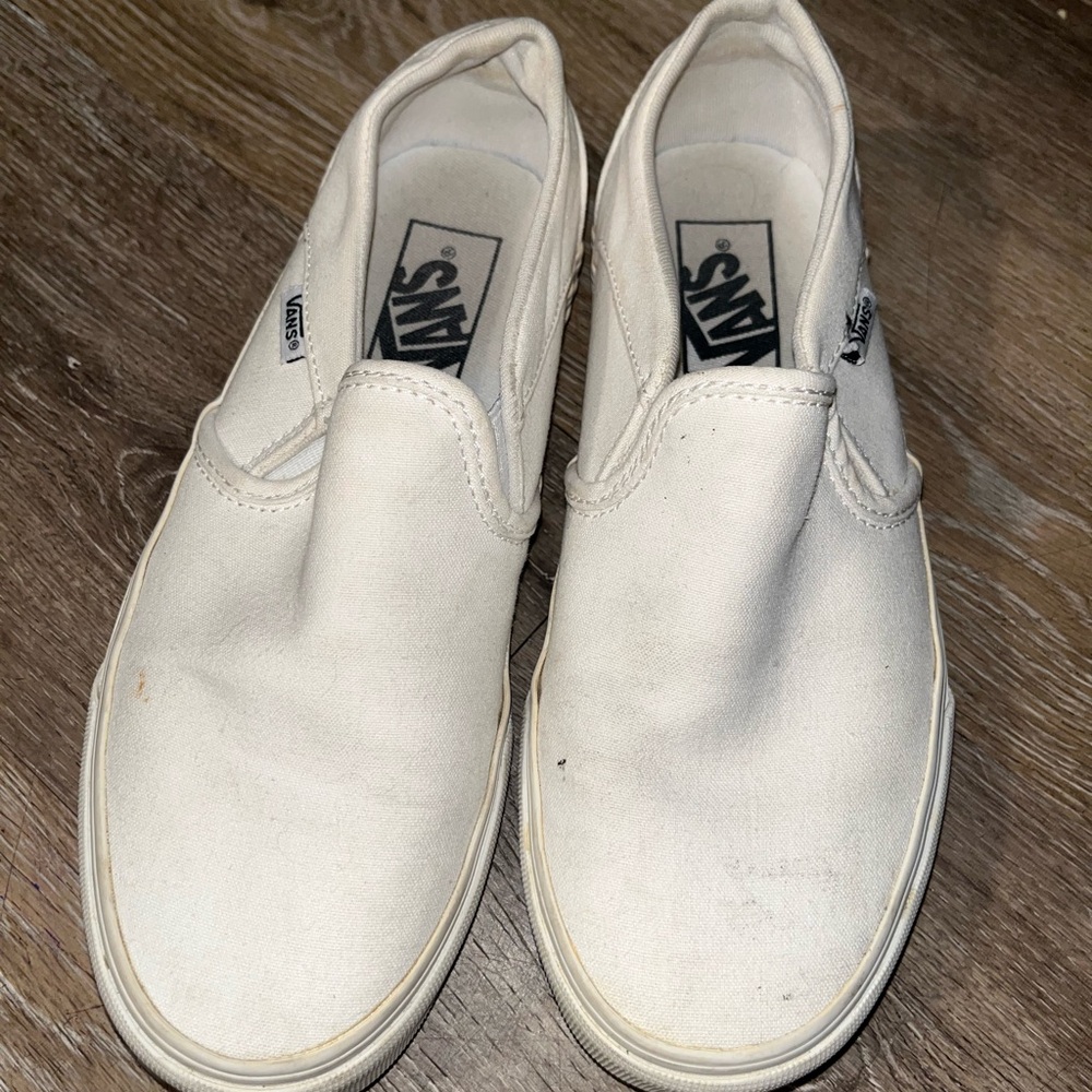 Vans Classic White Slip-On Sneakers